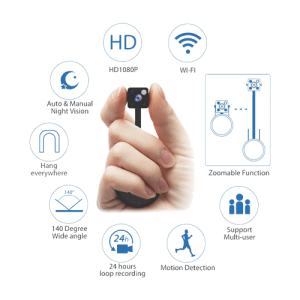 Mini Spy Camera Wi-Fi, Relohas HD 1080P